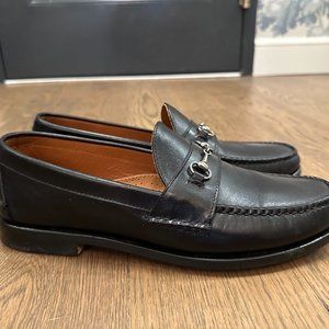 RANCOURT & CO. Black Leather Men's Horsebit Loafer size 10.5